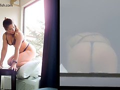 Motel window spycam