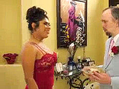 Latina shemale barebacked by her prom rendezvous