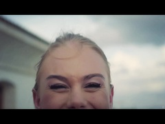 Beauté, Blonde, Pieds, Français, Embrassement, De plein air, Se déshabiller, Suçant