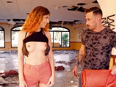 美女, フェラチオ, ハードコア, 赤毛