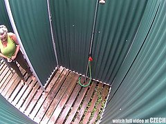 デカパイ, チェコ, Hd, 巨大, 怪物, 公共, オッパイの, のぞき