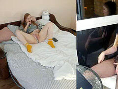 Couple, Masturbation, Mère que j'aimerais baiser, Maman, Orgasme, Espionne, Jouets, Voyeur
