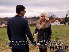 Grote mammen, Blond, Sperma, Tsjechisch, Rijpe lesbienne, Natuurlijke tieten, Gezichtspunt, Kousen