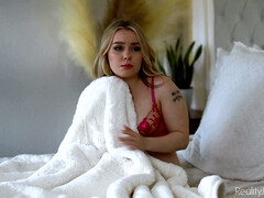 Dormitorio, Rubia, Corrida, Polla, Besar, Perforación, Coño, Afeitado