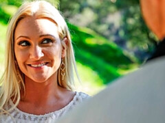 Grosser arsch, Grosser schwanz, Grosse titten, Blondine, Blasen, Milf, Im freien, Muschi