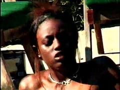 Черные, Черненькие, Лесбиянка, Лизание, Сиськи