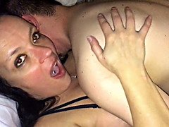 Enthousiasteling, Mooi, Sperma, Man die toekijkt, Sperma shot, Hondjeshouding, Handbeurt, Tieten likken