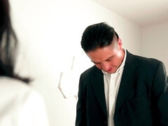 Luna Roulette's POV blowjob of a pornstar with big tits and a cumshot