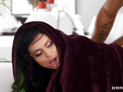 お尻, デカチン, 黒人, フェラチオ, ハードコア, 異人種間, オマンコ, オッパイの