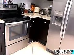 Propertysex adorable brunette cheats on her bf at open building with real estate agent