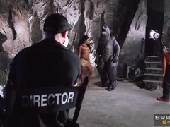 Grote mammen, Zwart, Pijpbeurt, Zwart, Sperma in gezicht, Likken, Gezichtspunt, Realiteit