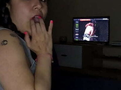 Horny Mexicana Amateur Masturbates Watching UFC - Marialunamex