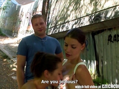 フェラチオ, チェコ, 自家製, アウトドア, ハメ撮り, 公共, 現実, ティーン