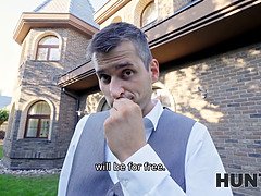 Brijd, Man die toekijkt, Tsjechisch, Jurk, Hd, Gezichtspunt, Kut duiken, Geschoren
