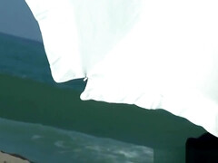 お尻, ビーチ, 美人, カワイイ, チン, 乳首, アウトドア, のぞき