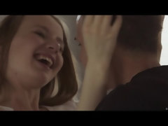 In den arsch, Schlafzimmer, Blasen, Paar, Küssen, Natürlich