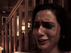 Mysterious bruiser brutally fucks bimbo girl next to her GF