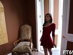 Lever blowing by a obscene teenager