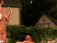 Большой член, Грудастые, Лизание, Мастурбация, На природе, Бассейн, Киски, Сиськи