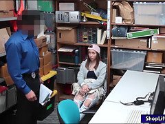 Thief Hayden Hennessy sucks LP officer to get out of trouble