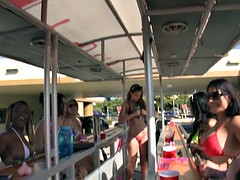 Hot girls flashed their tits for money