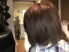 Dazzling asian tart on real homemade porn video