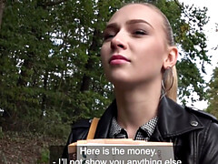 Leie, Tschechisch, Leder, Geld, Im freien, Pov, Muschi, Jungendliche (18+)