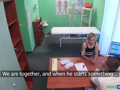 Leie, Betrug, Arzt, Lecken, Krankenschwester, Büro, Muschi, Uniform