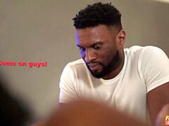 フェラチオ, 茶髪の, 異人種間, なめる, ピアス, タトゥー, ヒモパン, オッパイの