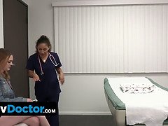 Curvy Teen Needs Special Treatment And Lets Her Doctor And Nurse To Take Care Of Her