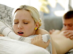 お尻, デカチン, ブロンド, フェラチオ, バック, 自然山雀, ガリガリ, ティーン