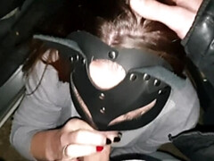 Leie, Blasen, Auto, Spermaladung, Handjob, Russisch, Sperma, Strümpfe