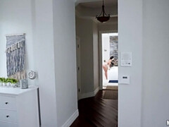 Amerikanisch, Bad, Schlafzimmer, Grosser arsch, Schwarz, Hundestellung, Milf, Tätowierung