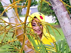 Sexy Pokemon Freya takes a big cock in her pussy