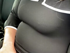 Grosse titten, Britisch, Crossdresser, Schwarz, Reif, Höschen, Solo, Titten