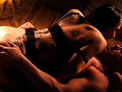 デカパイ, フェラチオ, 茶髪の, Hd, 下着, 淫乱熟女, 剃毛, オッパイの