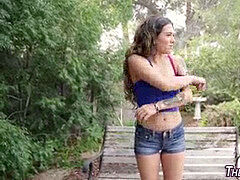 素人, フェラチオ, 顔射, 手コキする, アウトドア, ティーン