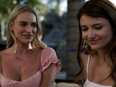 Gros seins, Blonde, Brunette brune, Hd, Embrassement, Lesbienne, Léchez, Suçant