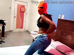 Brunette Stepsis Gets Wild on Halloween Night