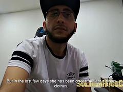 デカチン, 顔射, ハードコア, ラティーナ, オフィス, 魅力的, スペイン人, ティーン