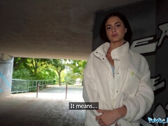 Pijpbeurt, Bruinharig, Lul, Latijnse vrouw, Openbaar, Realiteit, Spaans, Strak