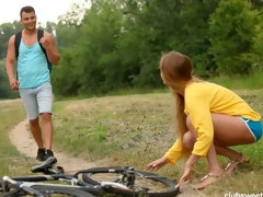 Culo, Mamada, Linda, Besar, Al aire libre, Afeitado, Adolescente, Tetas