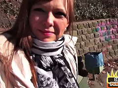 素人, フェラチオ, 車, ダブル開発, 淫乱熟女, 公共, 現実, 三人