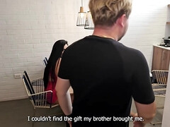 Enthousiasteling, Broeder, Latijnse vrouw, Moeder die ik wil neuken, Orgasme, Kut duiken, Tieten likken, Vrouw