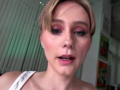 Amateur, Blonde, Sucer une bite, Pov, Réalité, Nénés