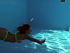 Chica, Erótico, Francés, Sexo duro, Estrella porno, Público, Adolescente, Bajo el agua