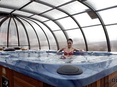 Blasen, Braunhaarige, Tschechisch, Papi, Lecken, Pool, Muschi, Jungendliche (18+)