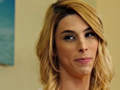 Leie, Blondine, Paar, Erotisch, Hardcore, Transfrau, Erotischer film, Uniform