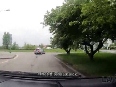 18, 茶髪の, 車, 黒人, Hd, 現実, ラフ, ティーン