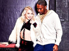 Slutty as fuck blonde Scarlett Hampton fucked by huge black dick